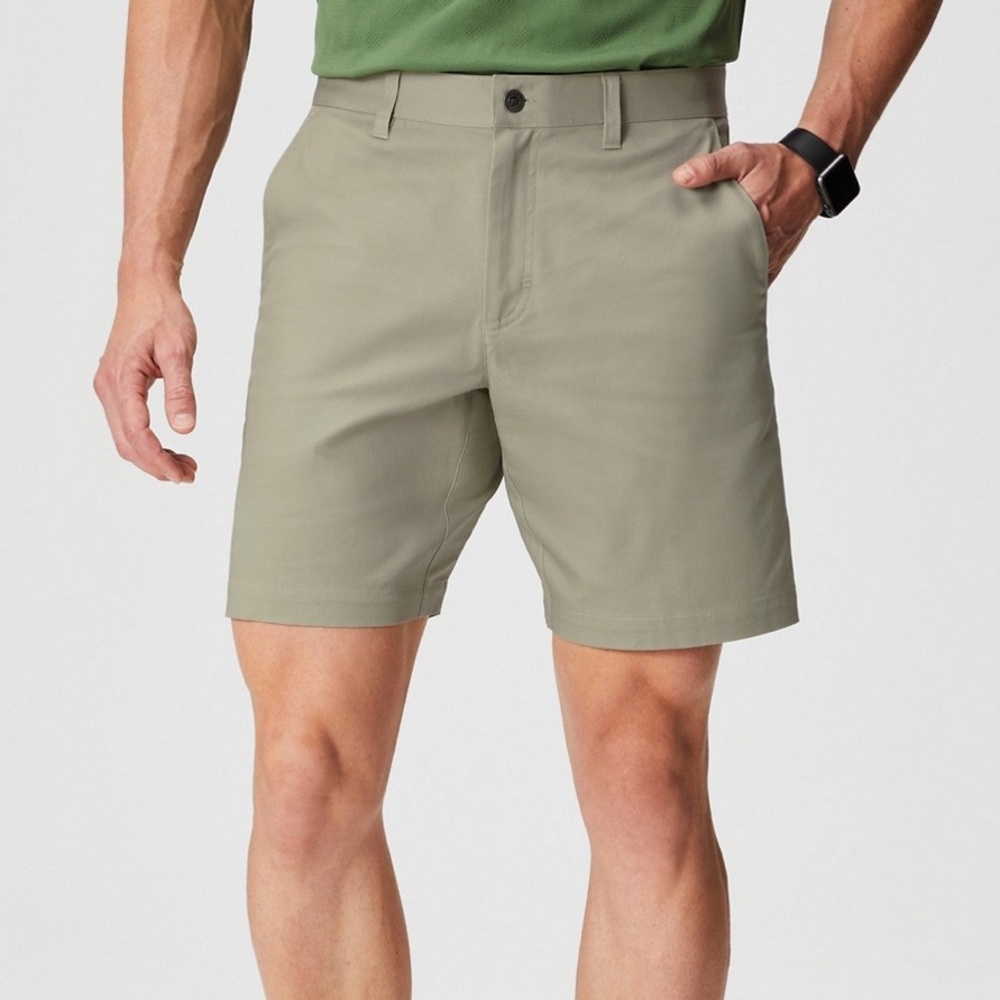 Fabletics Khaki The‎ High Side Chino Short Size 29 Mens NWOT